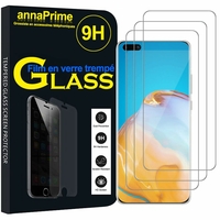 Huawei P40 Pro+/ P40 Pro Plus 5G 6.58" (non compatible Huawei P40 6.1"): Lot / Pack de 3 Films de protection d'écran Verre Trempé