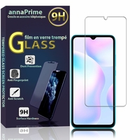 Xiaomi Redmi 9A 6.53" M2006C3LG (non compatible Xiaomi Redmi 9/ 9C) [Les Dimensions EXACTES du telephone: 164.9 x 77.1 x 9 mm]: 1 Film de protection d'écran Verre Trempé