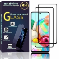 Samsung Galaxy A71 6.7" SM-A715F A715F/DS A715F/DSN A715F/DSM [Les Dimensions EXACTES du telephone: 163.6 x 76 x 7.7 mm]: Lot / Pack de 2 Films de protection d'écran Verre Trempé