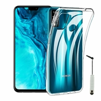 Honor 9X Lite 6.5" JSN-L21 JSN-L22 JSN-L23 (non compatible Honor 9X 6.59"): Coque Silicone gel UltraSlim et Ajustement parfait + mini Stylet - TRANSPARENT