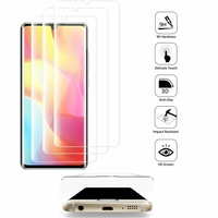 Xiaomi Mi Note 10 Lite 6.47" M2002F4LG M1910F4G (non compatible Xiaomi Mi 10 Lite 5G 6.57") [Les Dimensions EXACTES du telephone: 157.8 x 74.2 x 9.7 mm]: Lot/ Pack de 3 Films en Verre Trempé Bord Incurvé Resistant