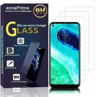 Motorola Moto G Fast 6.4" XT2045-3 [Les Dimensions EXACTES du telephone: 161.9 x 75.7 x 9.1 mm]: Lot / Pack de 3 Films de protection d'écran Verre Trempé