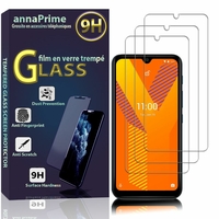 Wiko Y62 6.1" W-K610 [Les Dimensions EXACTES du telephone: 157 x 75.8 x 9.1 mm]: Lot / Pack de 3 Films de protection d'écran Verre Trempé