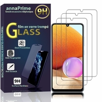 Samsung Galaxy A32/ A32 4G 6.4" SM-A325F SM-A325F/DS SM-A325M (non compatible Galaxy A32 5G 6.5"): Lot / Pack de 3 Films de protection d'écran Verre Trempé