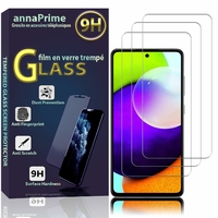 Samsung Galaxy A72 6.7" SM-A725F SM-A725F/DS SM-A725F/DS SM-A725M/DS [Les Dimensions EXACTES du telephone: 165 x 77.4 x 8.4 mm]: Lot / Pack de 3 Films de protection d'écran Verre Trempé