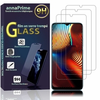 Realme 7i (Global) 6.5" RMX2193 (non compatible Realme 7i (Asian)): Lot / Pack de 3 Films de protection d'écran Verre Trempé