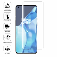 OnePlus 9 Pro 6.7" LE2121 LE2125 LE2123 LE2120 (non compatible OnePlus 9 6.55") [Les Dimensions EXACTES du telephone: 163.2 x 73.6 x 8.7 mm]: 1 Film en Verre Trempé Bord Incurvé Resistant