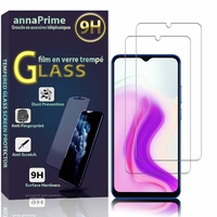 Blackview A70 (2021) 6.52" (non compatible Blackview A7 5.0") [Les Dimensions EXACTES du telephone: 165.3 x 77.5 x 8.3 mm]: Lot / Pack de 2 Films de protection d'écran Verre Trempé