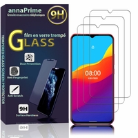 Ulefone Note 10 6.52" [Les Dimensions EXACTES du telephone: 165.2 x 76.7 x 9.7 mm]: Lot / Pack de 3 Films de protection d'écran Verre Trempé