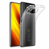 Xiaomi Poco X3 Pro 6.67" M2102J20SG M2102J20SI [Les Dimensions EXACTES du telephone: 165.3 x 76.8 x 9.4 mm]: Coque Silicone gel UltraSlim et Ajustement parfait - TRANSPARENT