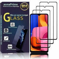 Samsung Galaxy A20S 6.5" SM-A207F A207FN A207GN A207YN (non compatible Galaxy A20 6.4"/ Galaxy A20E 5.8"): Lot / Pack de 3 Films de protection d'écran Verre Trempé