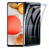 Samsung Galaxy A42 5G 6.6" SM-A426B SM-A426B/DS [Les Dimensions EXACTES du telephone: 164.4 x 75.9 x 8.6 mm]: Coque Silicone gel UltraSlim et Ajustement parfait - TRANSPARENT