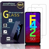 Samsung Galaxy F42 5G 6.6" SM-E426B SM-E426B/DS [Les Dimensions EXACTES du telephone: 167.2 x 76.4 x 9 mm]: Lot / Pack de 2 Films de protection d'écran Verre Trempé