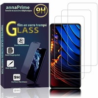 Xiaomi Poco X3 GT 6.6" 21061110AG (non compatible Xiaomi Poco X3 6.67"): Lot / Pack de 3 Films de protection d'écran Verre Trempé