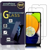 Samsung Galaxy A03 6.5" (non compatible Galaxy A03S/ A03 Core): Lot / Pack de 2 Films de protection d'écran Verre Trempé
