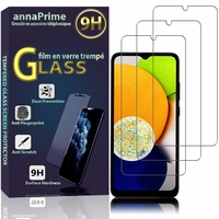 Samsung Galaxy A03 6.5" (non compatible Galaxy A03S/ A03 Core): Lot / Pack de 3 Films de protection d'écran Verre Trempé