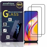 Oppo Reno5 F/ Reno5 Lite/ F19 Pro 6.43" CPH2217 CPH2205 CPH2285 [Les Dimensions EXACTES du telephone: 160.1 x 73.2 x 7.8 mm]: Lot / Pack de 2 Films de protection d'écran Verre Trempé