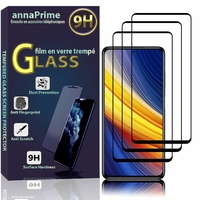 Xiaomi Poco X3 Pro 6.67" M2102J20SG M2102J20SI [Les Dimensions EXACTES du telephone: 165.3 x 76.8 x 9.4 mm]: Lot / Pack de 3 Films de protection d'écran Verre Trempé