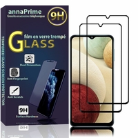 Samsung Galaxy A12 6.5" SM-A125F SM-A125F/DSN SM-A125F/DS [Les Dimensions EXACTES du telephone: 164 x 75.8 x 8.9 mm]: Lot / Pack de 2 Films de protection d'écran Verre Trempé