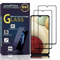 Samsung Galaxy M12 6.5" SM-M127F SM-M127F/DS SM-F127G SM-F127G/DS [Les Dimensions EXACTES du telephone: 164 x 75.9 x 9.7 mm]: Lot / Pack de 2 Films de protection d'écran Verre Trempé