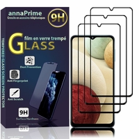 Samsung Galaxy M12 6.5" SM-M127F SM-M127F/DS SM-F127G SM-F127G/DS [Les Dimensions EXACTES du telephone: 164 x 75.9 x 9.7 mm]: Lot / Pack de 3 Films de protection d'écran Verre Trempé