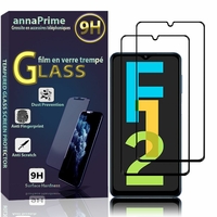 Samsung Galaxy F12 6.5" SM-F127G SM-F127G/DS SM-F127F SM-F127F/DS [Les Dimensions EXACTES du telephone: 164 x 75.9 x 9.7 mm]: Lot / Pack de 2 Films de protection d'écran Verre Trempé