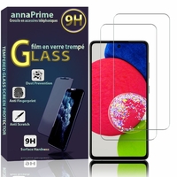 Samsung Galaxy A52S 5G 6.5" SM-A528B SM-A528B/DS [Les Dimensions EXACTES du telephone: 159.9 x 75.1 x 8.4 mm]: Lot / Pack de 2 Films de protection d'écran Verre Trempé