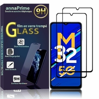 Samsung Galaxy M32 5G 6.5" SM-M326B SM-M326B/DS (non compatible Galaxy M32 4G 6.4"): Lot / Pack de 2 Films de protection d'écran Verre Trempé