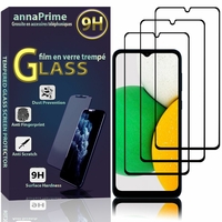 Samsung Galaxy A03 Core 6.5" SM-A032F SM-A032M SM-A032F/DS SM-A032M/DS (non compatible Galaxy A03/ A03S): Lot / Pack de 3 Films de protection d'écran Verre Trempé