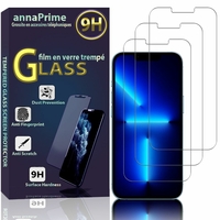 Apple iPhone 13 Pro 6.1" A2638 A2483 A2636 A2639 A2640 (non compatible avec iPhone 13/ 13 Pro Max/ 13 mini): Lot / Pack de 3 Films de protection d'écran Verre Trempé