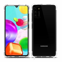 Samsung Galaxy A41 6.1" SM-A415F A415F/DSN A415F/DSM [Les Dimensions EXACTES du telephone: 149.9 x 69.8 x 7.9 mm]: Coque Silicone TPU Souple anti-choc ultra résistant avec Coins Renforcés - TRANSPARENT