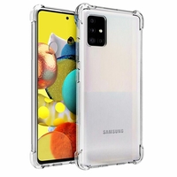 Samsung Galaxy A51 5G (2020) 6.5" SM-A516F A516F/DSN A516N A516B/DS A5160 (non compatible Galaxy A51 2019): Coque Silicone TPU Souple anti-choc ultra résistant avec Coins Renforcés - TRANSPARENT