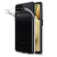 Samsung Galaxy A12 6.5" SM-A125F SM-A125F/DSN SM-A125F/DS [Les Dimensions EXACTES du telephone: 164 x 75.8 x 8.9 mm]: Coque Silicone gel UltraSlim et Ajustement parfait - TRANSPARENT