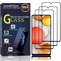 Samsung Galaxy A42 5G 6.6" SM-A426B SM-A426B/DS [Les Dimensions EXACTES du telephone: 164.4 x 75.9 x 8.6 mm]: Lot / Pack de 3 Films de protection d'écran Verre Trempé