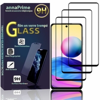 Xiaomi Redmi Note 10T 5G 6.5" M2103K19I (non compatible Xiaomi Redmi Note 10 6.43"/ Xiaomi Mi Note 10 6.47"): Lot / Pack de 3 Films de protection d'écran Verre Trempé