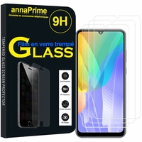 Huawei Enjoy 20e 6.3" MLD-AL10 (non compatible avec Huawei Enjoy 20 SE 6.67") [Les Dimensions EXACTES du telephone: 159.1 x 74.1 x 9 mm]: Lot / Pack de 3 Films de protection d'écran Verre Trempé