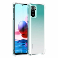 Xiaomi Redmi Note 10/ Note 10S 6.43" M2101K7AI (non compatible Xiaomi Redmi Note 10 5G 6.5"/ Xiaomi Mi Note 10 6.47"): Coque Silicone TPU Souple anti-choc ultra résistant avec Coins Renforcés - TRANSPARENT