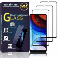 Motorola Moto E7i Power 6.51" XT2097-13 (non compatible Motorola Moto E7): Lot / Pack de 3 Films de protection d'écran Verre Trempé