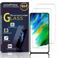 Samsung Galaxy S21 FE 5G 6.4" SM-G990B SM-G990B/DS G990U (non compatible avec Galaxy S21 5G 6.2"/ S20 FE 5G 6.5"): Lot / Pack de 2 Films de protection d'écran Verre Trempé