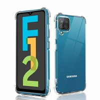 Samsung Galaxy F12 6.5" SM-F127G SM-F127G/DS SM-F127F SM-F127F/DS [Les Dimensions EXACTES du telephone: 164 x 75.9 x 9.7 mm]: Coque Silicone TPU Souple anti-choc ultra résistant avec Coins Renforcés - TRANSPARENT