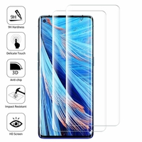 Oppo Find X2 Pro 6.7" CPH2025 PDEM30 (non compatible avec Oppo Find X2/ X2 Neo): Lot/ Pack de 2 Films en Verre Trempé Bord Incurvé Resistant