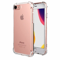 Apple iPhone SE (2022) 4.7"/ SE3/ SE (3rd generation) A2783 A2595 A2785 A2782 A2784: Coque Silicone TPU Souple anti-choc ultra résistant avec Coins Renforcés - TRANSPARENT