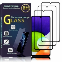 Samsung Galaxy A22 4G 6.4" SM-A225F A225F/DS A225M A225M/N A225F/DSN A225M/DSN (non compatible Galaxy A22 5G 6.6"): Lot / Pack de 3 Films de protection d'écran Verre Trempé