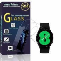 Samsung Galaxy Watch4 40mm 1.2" SM-R860X SM-R865U SM-R865F SM-R865N (non compatible avec Galaxy Watch4 44mm): Lot / Pack de 3 Films de protection d'écran Verre Trempé