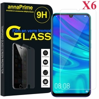 Huawei P Smart (2019) 6.21" POT-LX3/ POT-LX1/ POT-AL00/ POT-LX1AF/ POT-LX2J/ POT-LX1RUA: Lot / Pack de 6 Films de protection d'écran Verre Trempé