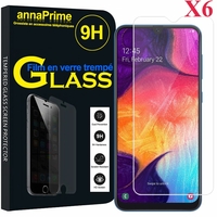 Samsung Galaxy A50 SM-A505F 6.4" [Les Dimensions EXACTES du telephone: 158.5 x 74.7 x 7.7 mm]: Lot / Pack de 6 Films de protection d'écran Verre Trempé