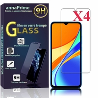 Xiaomi Redmi 9C/ 9C NFC/ Redmi 9 (India) 6.53" M2006C3MG (non compatible Xiaomi Redmi 9/ 9A): Lot / Pack de 4 Films de protection d'écran Verre Trempé