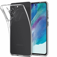 Samsung Galaxy S21 FE 5G 6.4" SM-G990B SM-G990B/DS G990U (non compatible avec Galaxy S21 5G 6.2"/ S20 FE 5G 6.5"): Coque Silicone gel UltraSlim et Ajustement parfait - TRANSPARENT