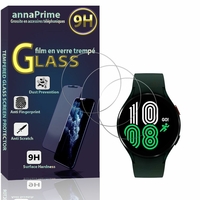 Samsung Galaxy Watch4 44mm 1.4" SM-R870X SM-R875U SM-R875F SM-R875N (non compatible avec Galaxy Watch4 40mm): Lot / Pack de 3 Films de protection d'écran Verre Trempé