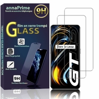 Realme GT Neo2T 6.43" RMX3357 (non compatible avec Realme GT Neo2 6.62"): Lot / Pack de 2 Films de protection d'écran Verre Trempé